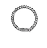 Bracciale Borsari gioielli Uomo CUBANA in Argento BR-CUB01BL/L - BR-CUB01BL/L